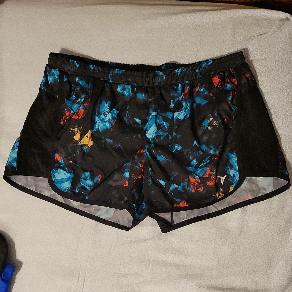 EUC Vibrant Old Navy Athletic Shorts with Multicolor Pattern